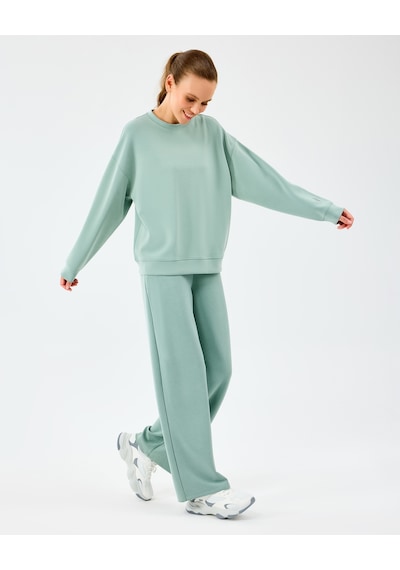 Skechers W Lounge Loose Crew Neck Sweatshirt Kadın Lightgreen Sweatshirt S2510052-3869 Açık Yeşil
