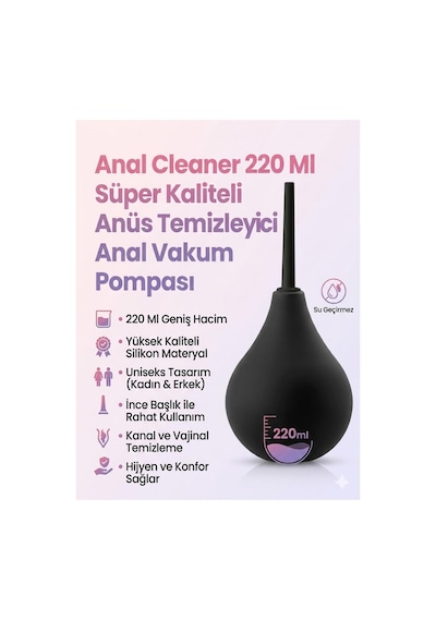220 Ml Vakumlu İntim Bölge Temizleme Pompası Hijyen As0906-5