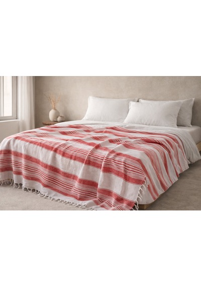 Çift Kişilik Pike 180x220 Cm Çizgili Çok Renkli %70 Pamuk %30 Polyester Dört Mevsim Kullanım Türkiye Üretim Tek Parça Pike Beyaz - Kırmızı Çift Kişilik Pike 180x220 Cm Çizgili Çok Renkli %70 Pamuk %30 Polyester Dört Mevsim Kullanım Türkiye Üretim Tek Parça Pike Beyaz - Kırmızı