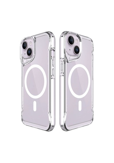 Apple Uyumlu iPhone 14 Kılıf Zore M-safe Şarj Özellikli T-max M-safe Kapak Renksiz