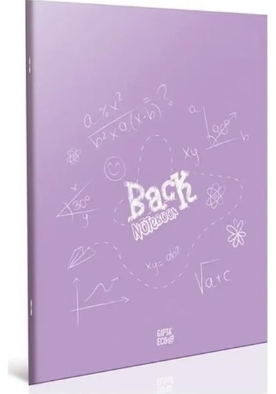 Gıpta Back Defter Tel Dikiş Plastik Kapak A5 40 Yaprak Çizgili Çok Renkli
