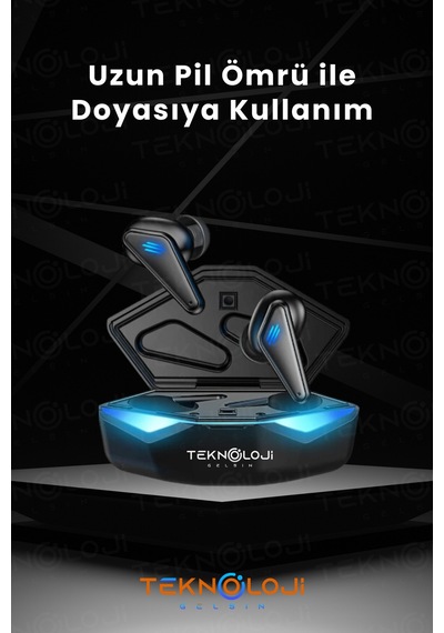 Teknoloji Gelsin K-55 Kulaklık Bluetooth 5.4 Kulak İçi Kulaklık