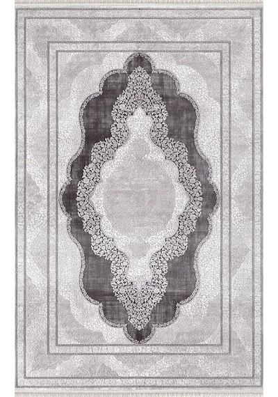Merinos Halı Rodin 19772 095 Serisi Akrilik Salon Oturma Yatak Odası Halısı Gri