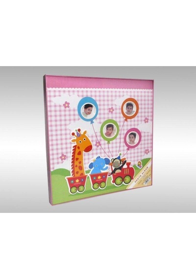 20 Yaprak 40 Sayfa 315x325mm Yapıştırmalı Bebek Albümü Pembe