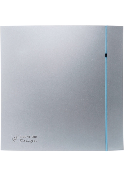 Silent-200 Crz Silver Design Zaman Ayarlı Sessiz Banyo-Wc Fanı