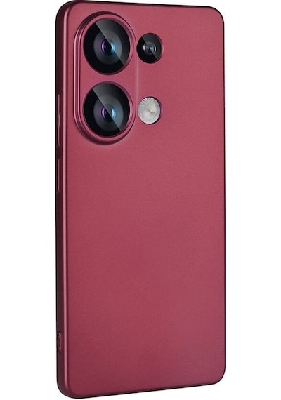 Noktaks - Redmi Note 13 4g Uyumlu - Kılıf Mat Soft Esnek Premier Silikon Kapak - T32203 - Mürdüm Mürdüm