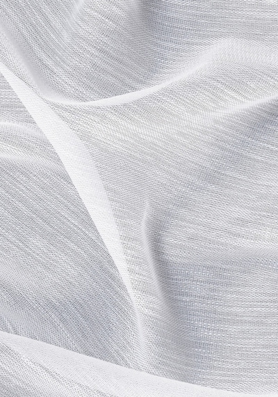 Gauze Fabric Design Bambu İpeksi Dokulu Tül Perde Normal Pile 1 X 2.5 Optik Beyaz