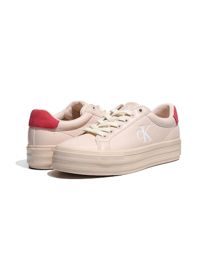 Calvin Klein Kadın Pembe Logolu Sneakers Pembe