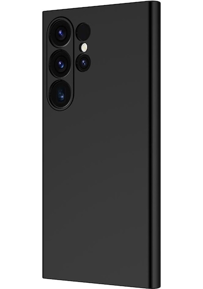 Samsung Uyumlu S25 Ultra Kılıf Silikon Lansman Ve Esnek Siyah Siyah
