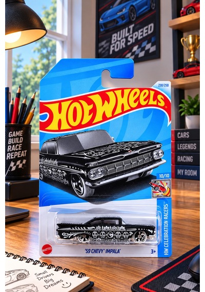 '59 Chevy Impala Uzun Kart Oyuncak Araba Çok Renkli