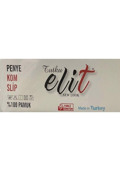 Erkek Penye Slip Külot 1071 - 6 Adet Beyaz