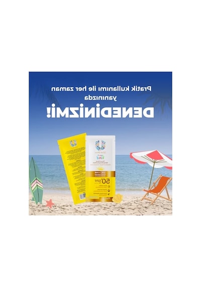 50 Spf Güneş Kremi, Çocuklar İçin 50 Adet Paket