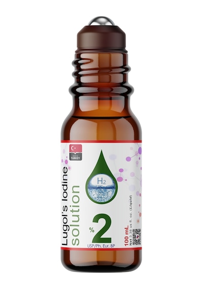 Dolar Kimya Lugol İyot Çözeltisi %2 100 Ml Roll-on Şişe Pharma Grade Lugols Iodine