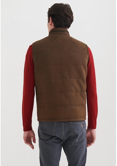 Pierre Cardin Erkek Suni Deri Yelek 001