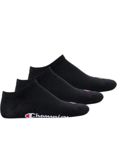Champion Socken, 3 Paar - Sneaker Socken Basic Schwarz Siyah