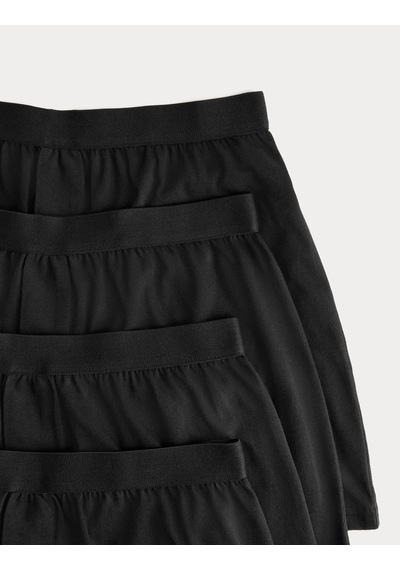 Marks & Spencer Saf Pamuklu 5'li Nefes Alabilir:trade Mark: Boxer Seti Siyah