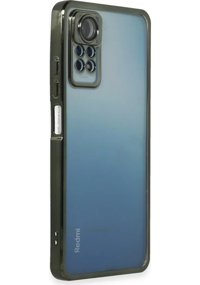 Newface Xiaomi Redmi Note 11 Pro Kılıf Razer Lensli Silikon - Yeşil