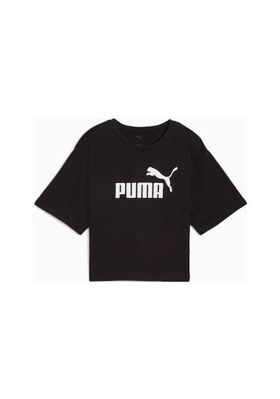 Puma Kadın Ess Cropped No. 1 Logo Tee Tişört 68497201 Siyah