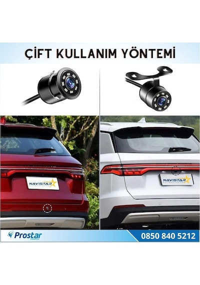 Navistar Ahd 720p 4 Pin Soketli Beyaz Ledli Kelebek Ve Tampon Uyumlu 6 Mt 4 Pin Kablolu Kamera