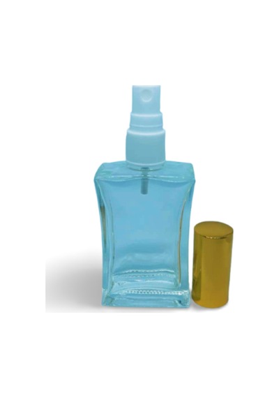 Parfüm Şişesi 50 Ml 10 Adet Sarı Kapak Plastik Valf İçbükey Boş Şişe