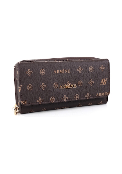 Armine C 13 Kadın Baskılı Cüzdan Siyah