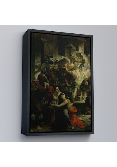 Çerçeveli Pompeii'nin Son Günü Karl Pavlovich Bryullov Kanvas Tablo-6362