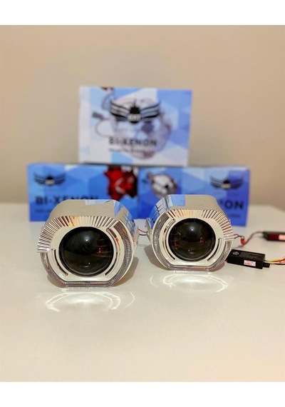 2.5 İnç J Model Bi-xenon Mercek Beyaz Angel + Rgb Şeytan Göz