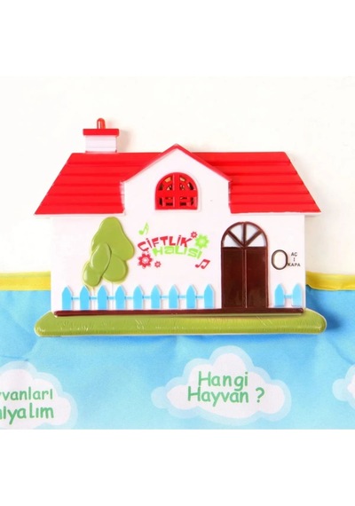 Dokunmatik Sesli Işıklı Çiftlik Halısı Bebek Aktivite Halısı Pilli, 40x60 Cm