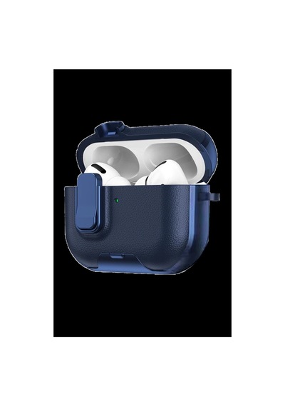 Apple Airpods Pro 3 3.nesil Rova Deri Kılıf - Lacivert İtark59176