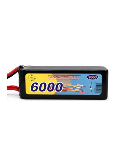 Lıpo Batarya 6000mah 22.2v 100c Endüstriyel, Rc Araç Ve Model Uçak Pili