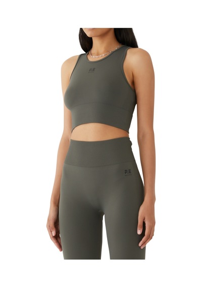 P.e Nation Seamless Tank Top - Kadın Spor Üstü Gri