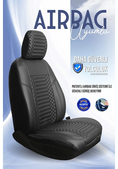 Opel Vectra C Lüx Full Deri Oto Koltuk Kılıfı Ön Arka Takım Exclusive Siyah