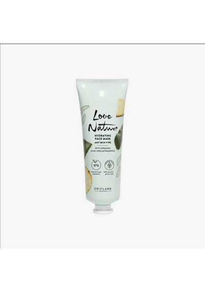 Oriflame Love Nature Organik Aloe Vera & Ananas Nemlendirici Yüz Maskesi 75 ML