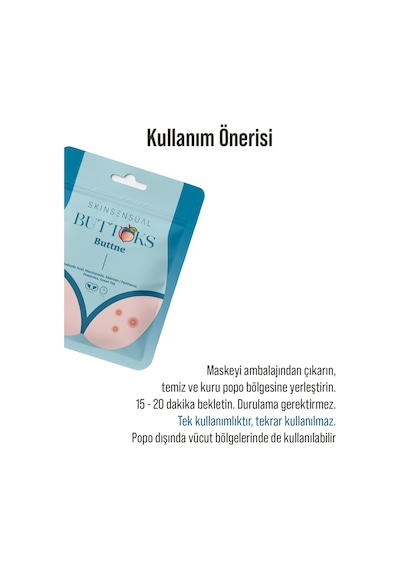 Skin Sensual Buttoks Buttne Vücut Maskesi | Vücut Sivilceleri ve Pürüzlere Karşı | 2 Parça