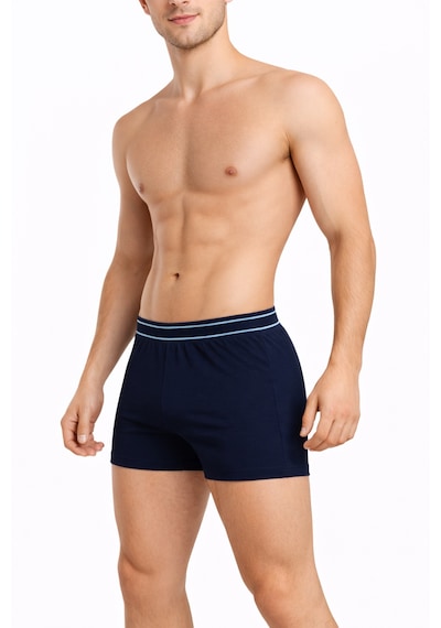 Maxi-dry Erkek Boxer Aşırı Terleme Önleyici Çift Katmanlı, Islaklık Sızdırmaz, Nefes Alabilen Iç Giyim Koyu Lacivert