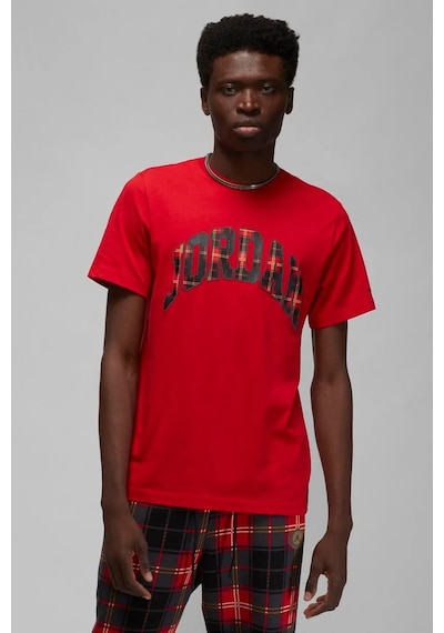 Nike Jordan Holiday Ss Crew Red Baskılı Erkek Günlük Tişört Kırmızı Kırmızı