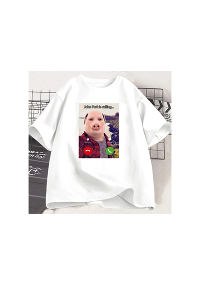 Tarzsokak John Domuz Arıyor T Shirt Komik Grafik Tee Üst Büyük Boy Pamuk Mizah Domuz Meme Tasarım Erkek 2855 Beyaz Tarzsokak John Domuz Arıyor T Shirt Komik Grafik Tee Üst Büyük Boy Pamuk Mizah Domuz Meme Tasarım Erkek 2855 Beyaz