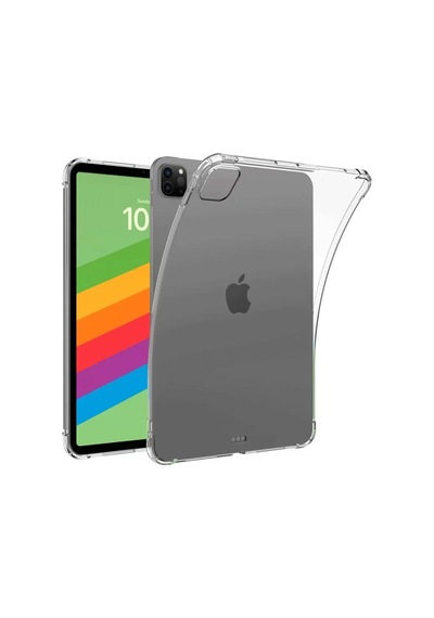 Newface Apple İpad Pro 13 2024 Kılıf Shock Tablet Silikon - Şeffaf