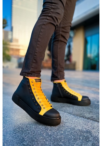 Melonika Ch167 - Gst Blazer Erkek Bot Sıyah - Sarı Çok Renkli