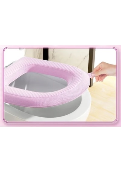 Mucit Home Klozet Kapağı Kılıfı Yıkanabilir Su Geçirmez Beyaz