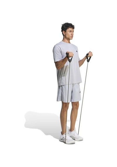 Adidas Workout Essentials Feelready Erkek Gri Yuvarlak Yaka Tişört Gri