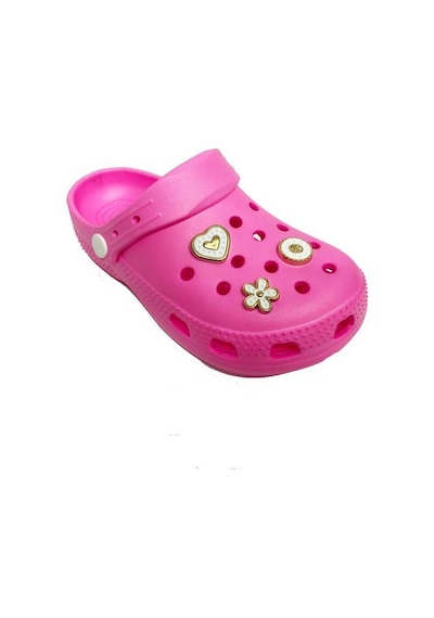 Lorin 2407-24 Sabo Taşlı Kız Çocuk Terlik 31-35 Pembe