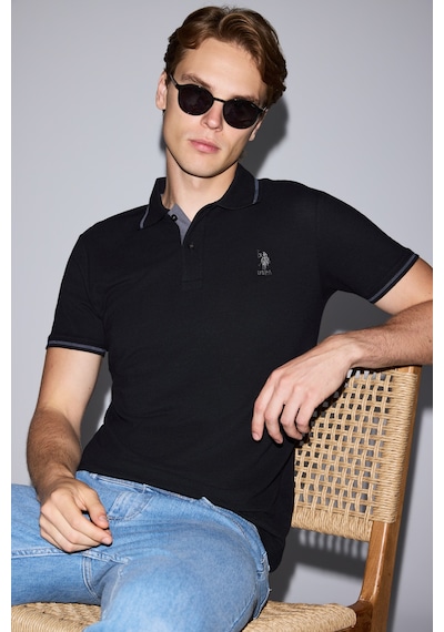 U.S. Polo Assn. U.s. Polo Assn. Erkek Siyah Tişört Basic 50326975-vr046