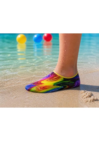 Gripptoes Kaymaz Damla Tabanlı Deniz&havuz Çorabı G1 Çok Renkli