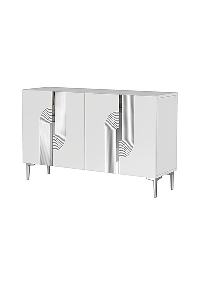 Ka1208bs Meyra120 Konsol, Kahve Köşesi Ve Tv Sehpası Beyaz-sılver 120cm Beyaz-sılver Ka1208bs Meyra120 Konsol, Kahve Köşesi Ve Tv Sehpası Beyaz-sılver 120cm Beyaz-sılver