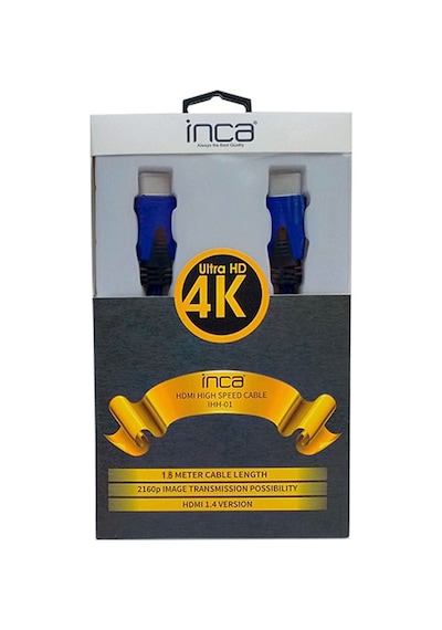 Inca Ihh-01 Hdmi To Hdmi 1.8Mt Altin Uçlu Kablo