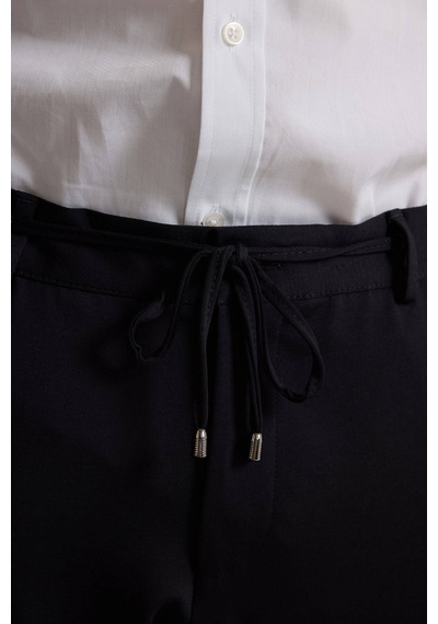 Erkek Siyah Slim Fit Geniş Mono Yaka Jogger Pantolonlu Takım Elbi