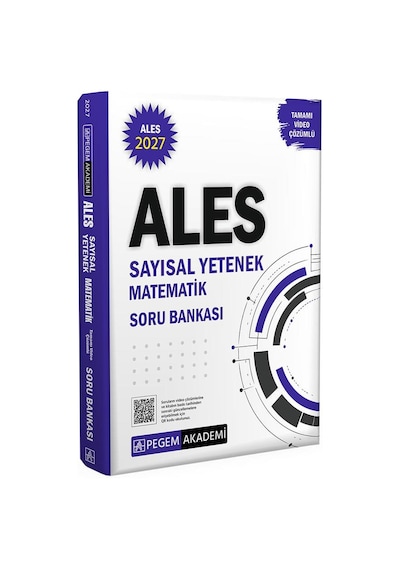 Pegem 2027 Ales Matematik Soru Bankası Tamamı Video Çözümlü Sayısal Yetenek