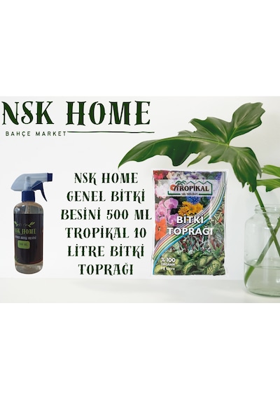 Genel Bitki Besini Ve Tropikal 10 Litre Toprak Seti