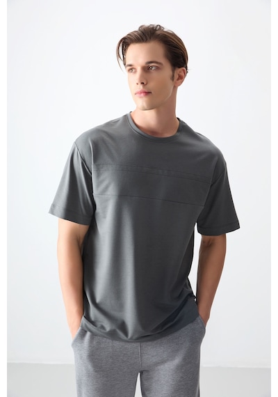 Air Jones Tommy Life Haki Pamuklu Kalın Yumuşak Dokulu Oversize Fit Basic Erkek T-shirt - 88378 Haki Air Jones Tommy Life Haki Pamuklu Kalın Yumuşak Dokulu Oversize Fit Basic Erkek T-shirt - 88378 Haki